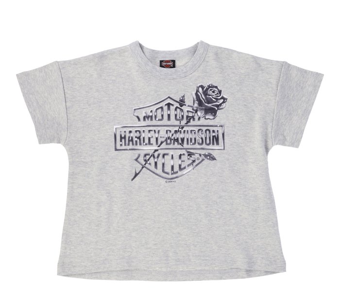 Big Girls Rally Collection Square Tee  in Heather Grey 1