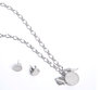 Women's Pavé Disc and Wing Charm Necklace &