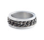 Men's Two-Toned Chain Inlay Ring