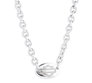 Women's 16" Oval Chain Bar &Shield Necklace