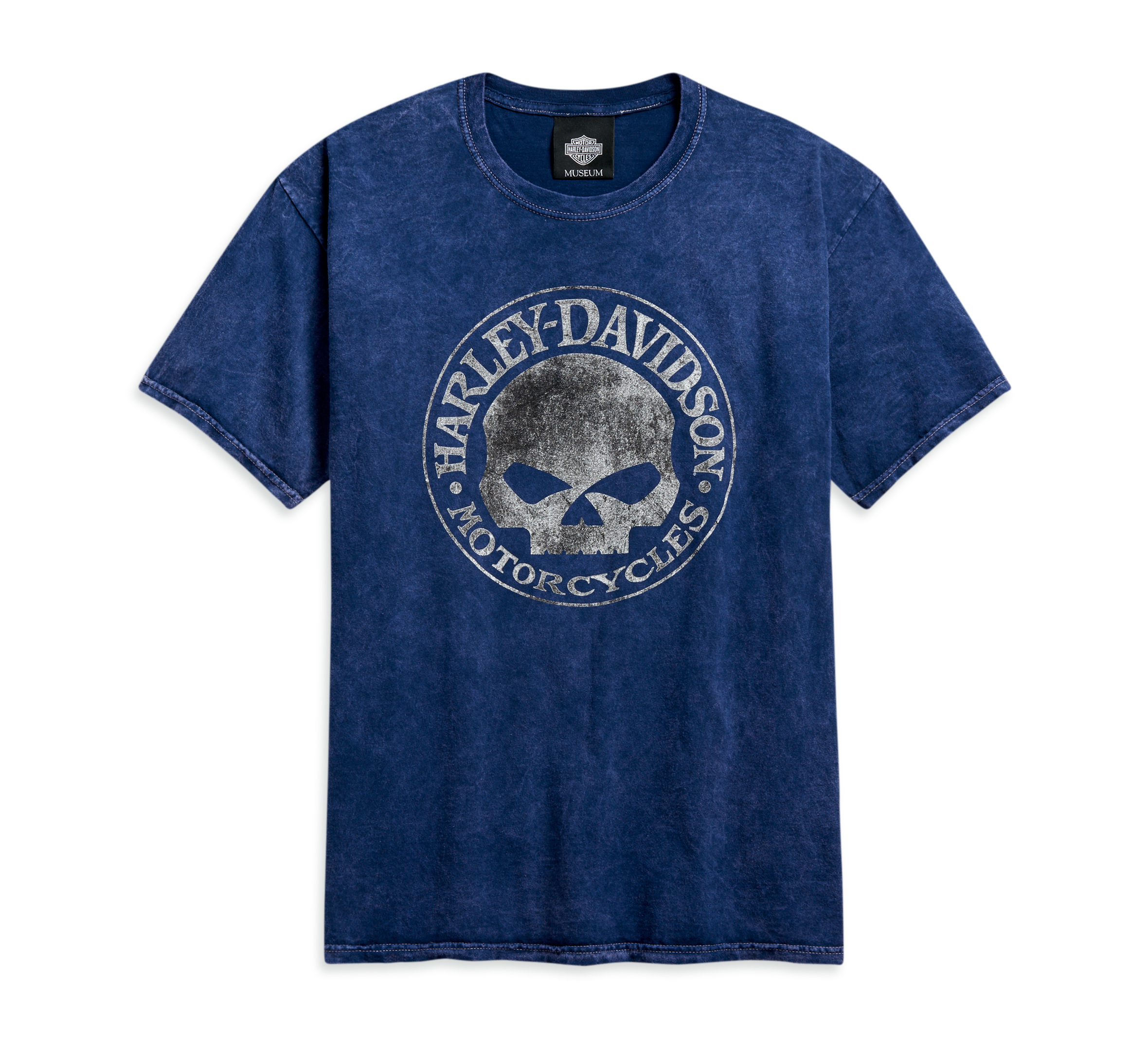 Harley-Davidson Womens Midnight Riders Willie G Skull Raglan 3/4 Sleeve T-Shirt 