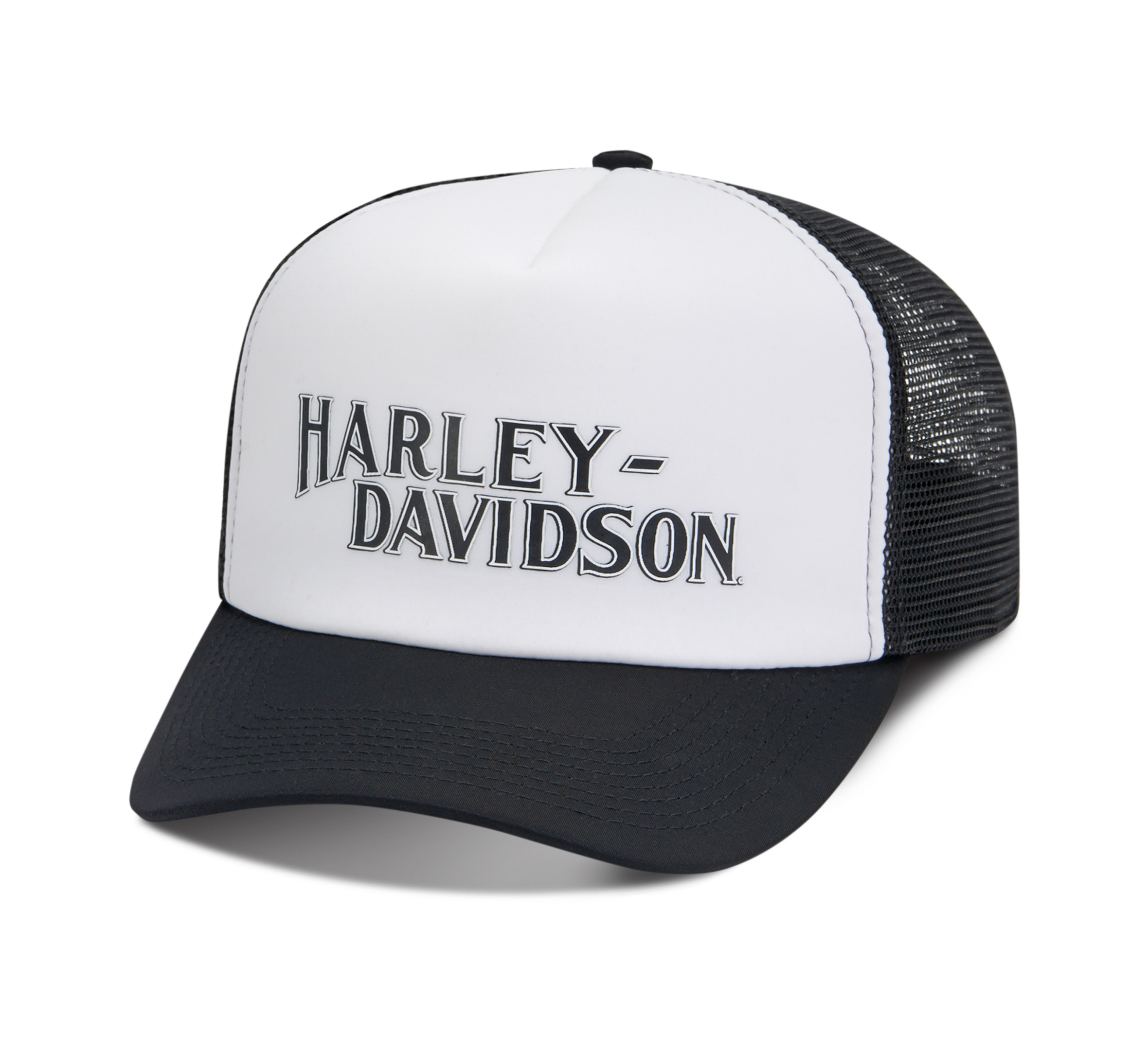 Trucker Cap Modell Script Navy Harley Davidson Baseballcap White 