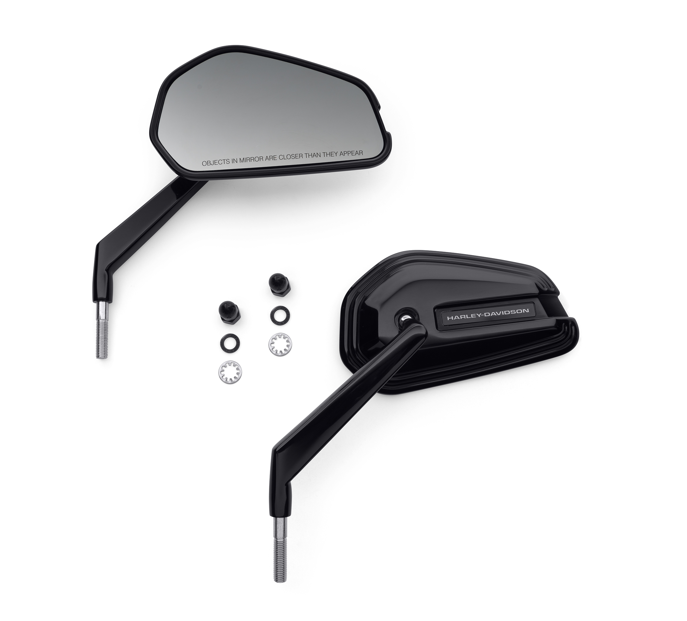 Chrome Motobiker 1Pair Motorcycle Mirrors for Road King Sportster Street Glide Electra Glide Dyna Softail Road Glide 1982-2019 