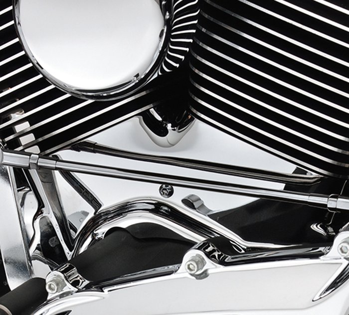 Cylinder Base Covers For 07-16 Electra Glide Road Glide Road King Trike Chrome 