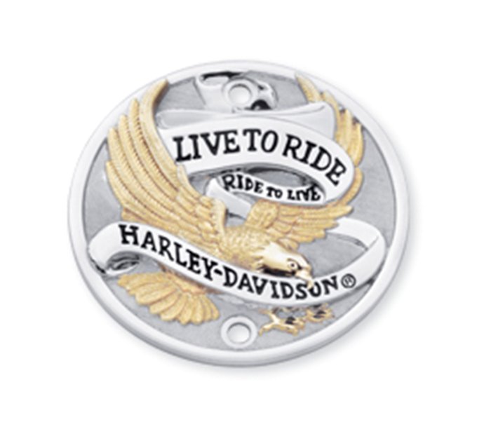 Harley Davidson Live To Ride Timer Cover Gold 32585-90T