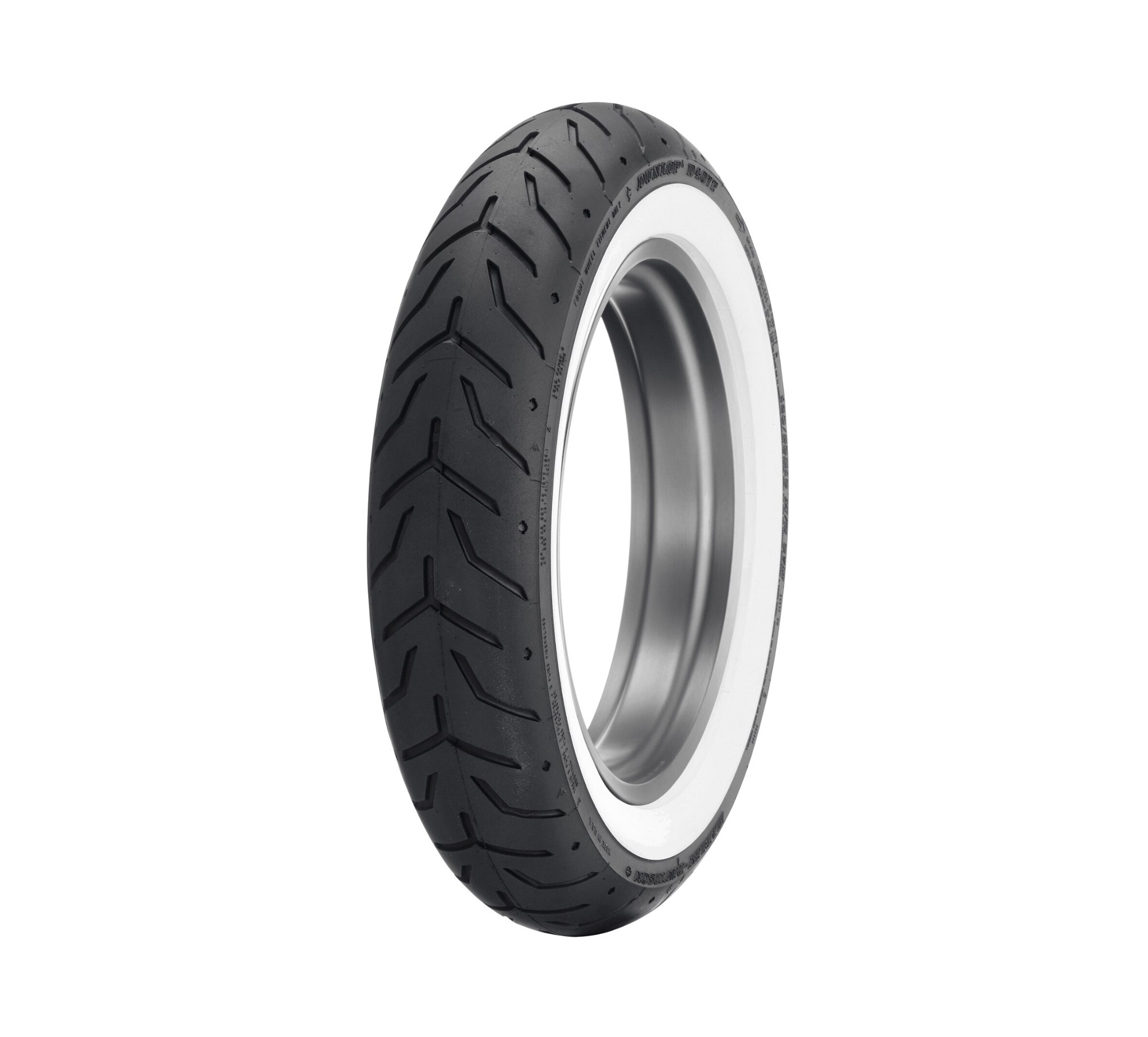 Dunlop Tire Series - D408F 130/90B16 Wide Whitewall - 16 in. Front