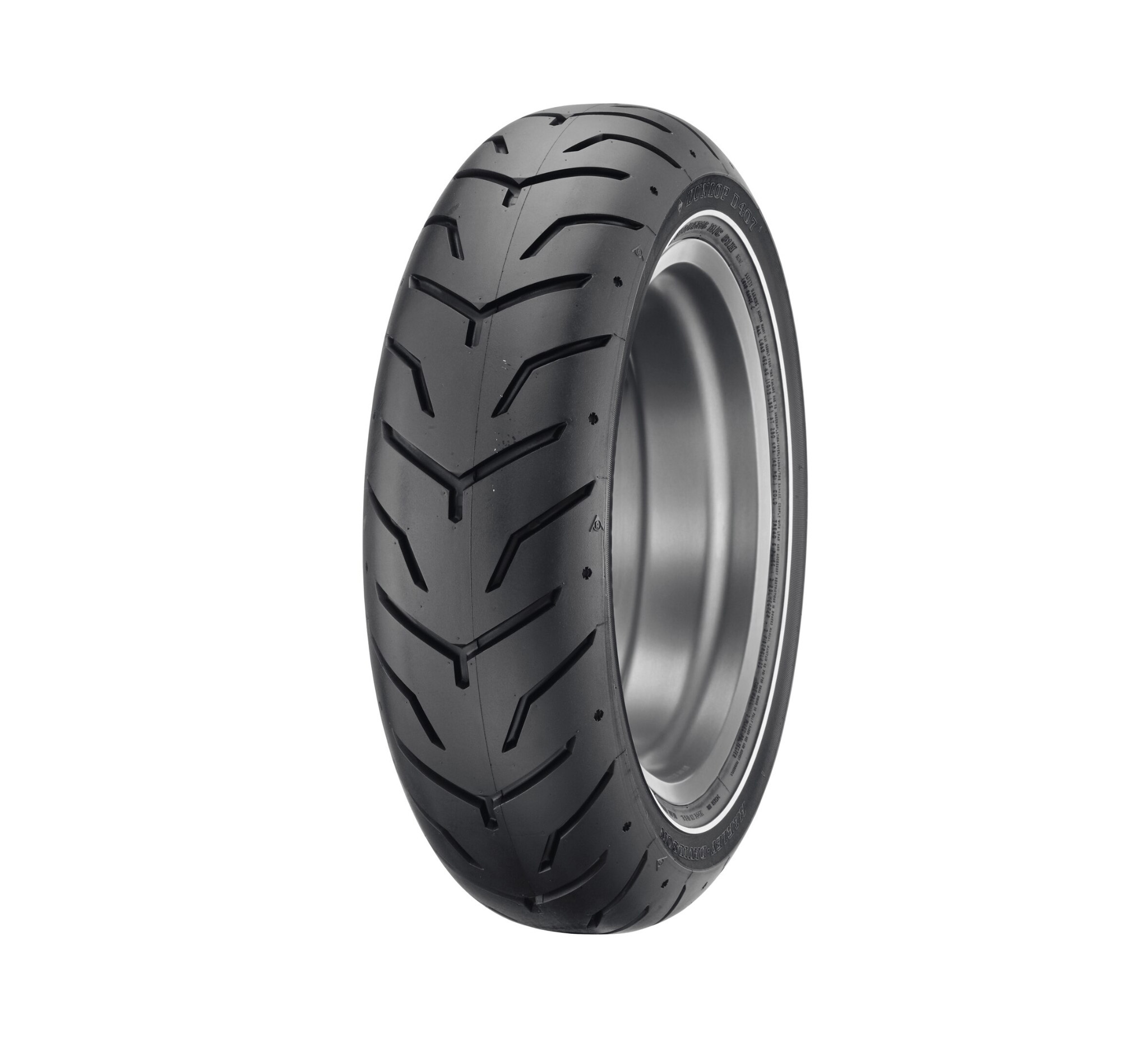 Dunlop Tire Series - D407 180/65B16 Slim Whitewall - 16 in. Rear