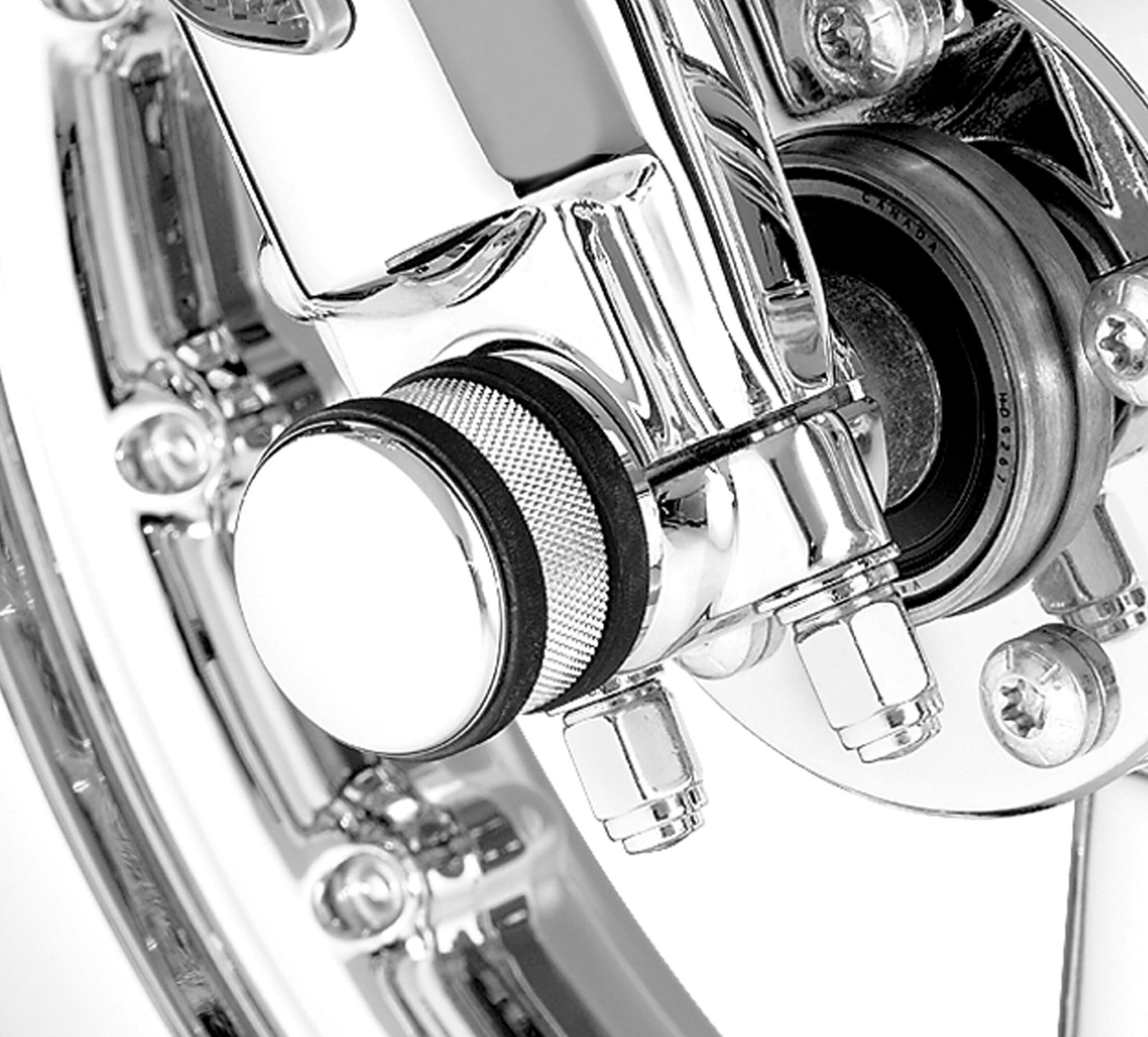 Chrome Fork Axle Retainer Nut Kit