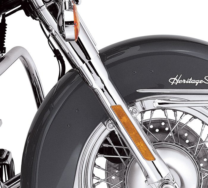 HardDrive Upper Fork Slider Covers Black 2014-Up Harley Davidson Tourings 