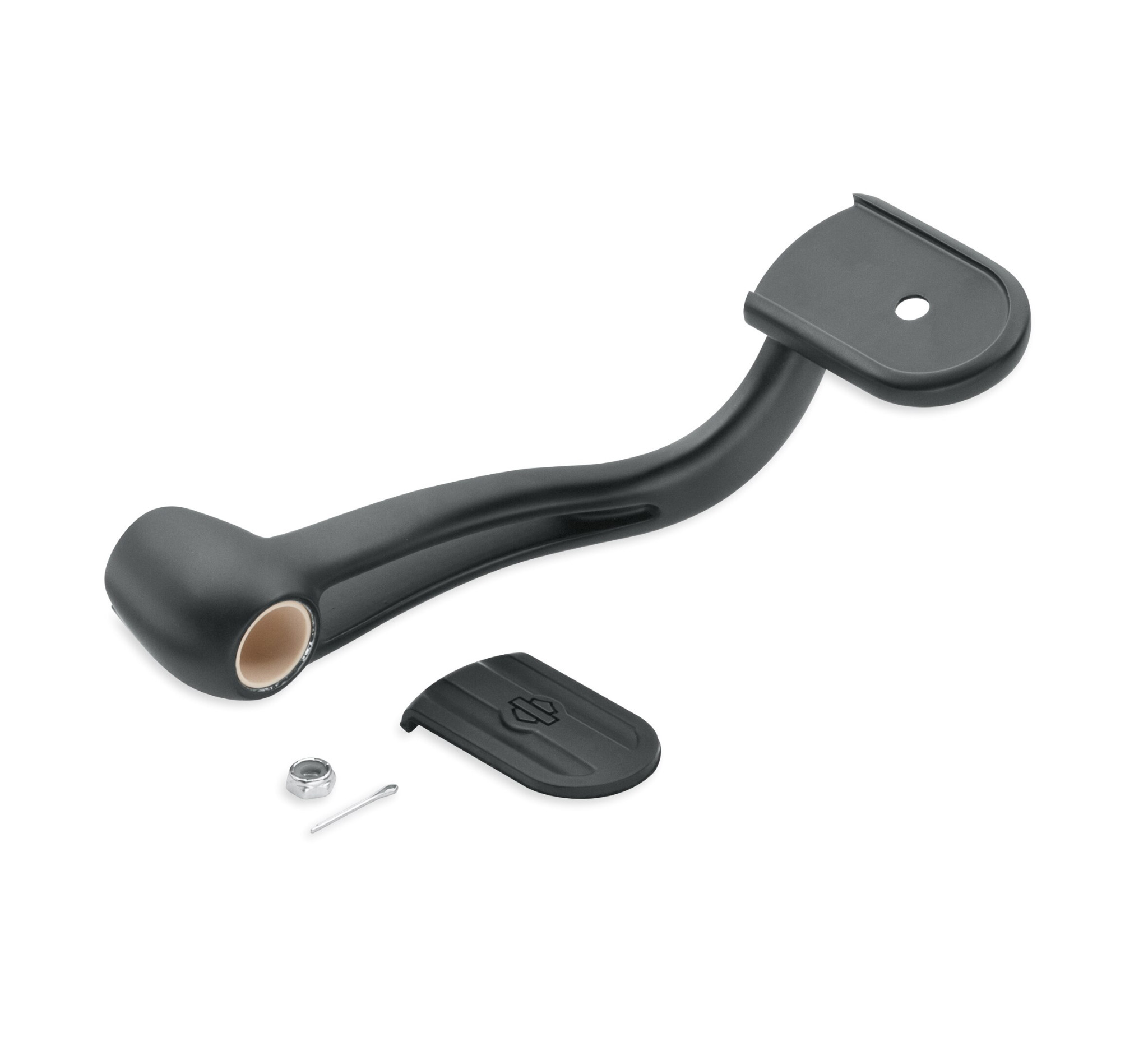 Satin Black Slotted Rear Brake Lever HarleyDavidson PL