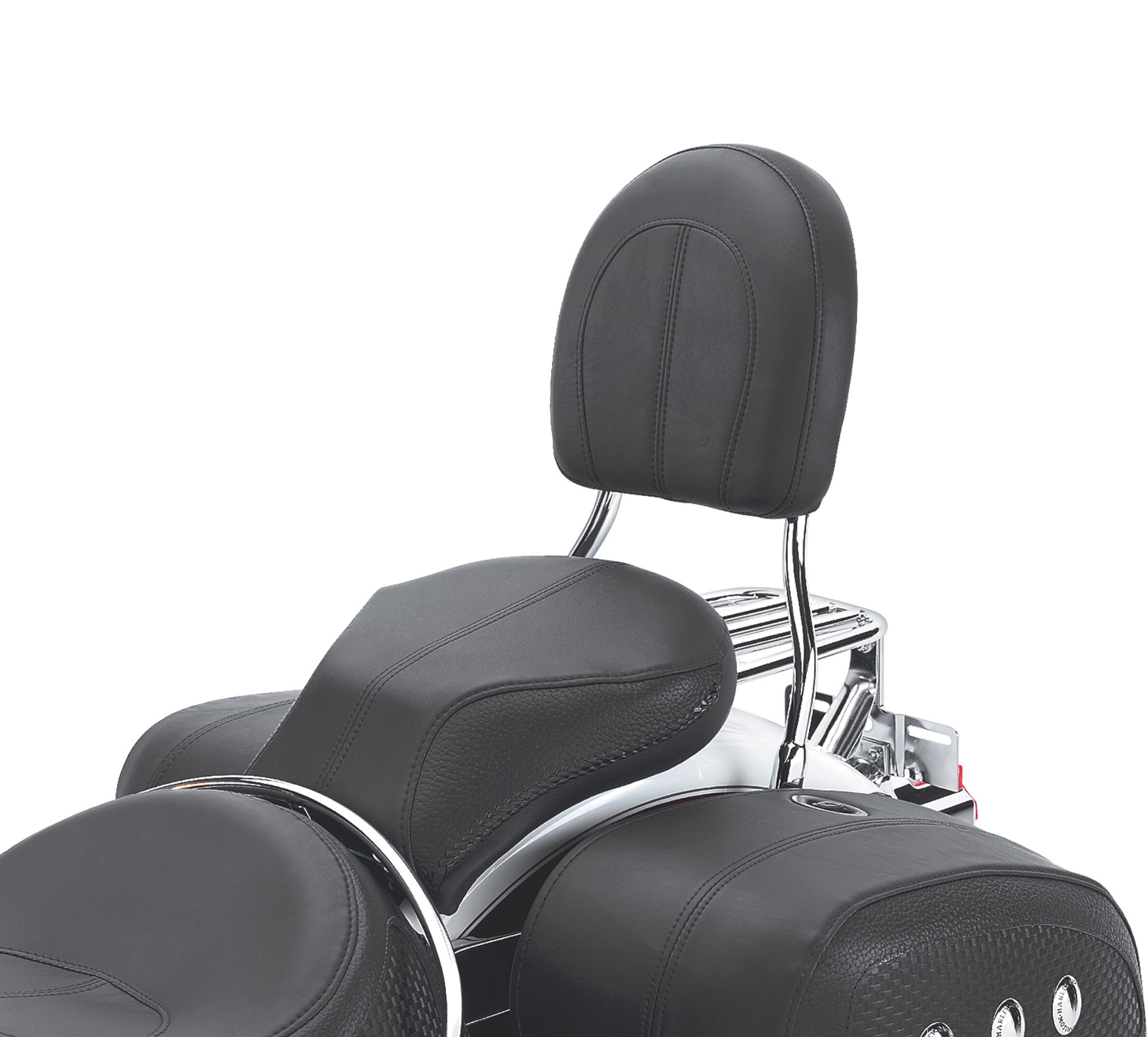 Tall Passenger Backrest Pad for Softail OnePiece Upright Softail