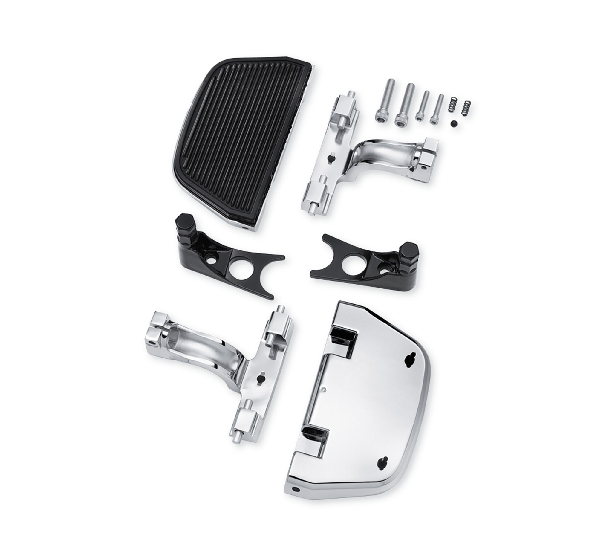 Chrome Softail Passenger Footboard and Mount Kit