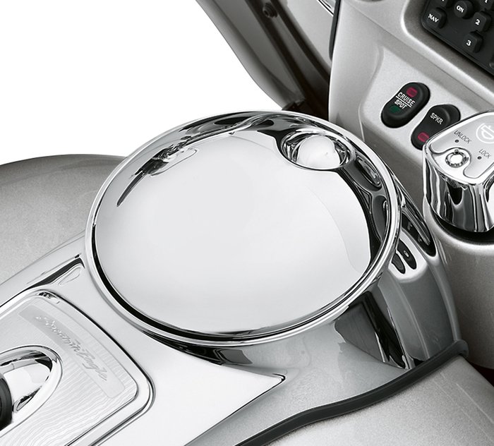 Smooth Push-Button Fuel Console Door Release - Chrome 53919-04B
