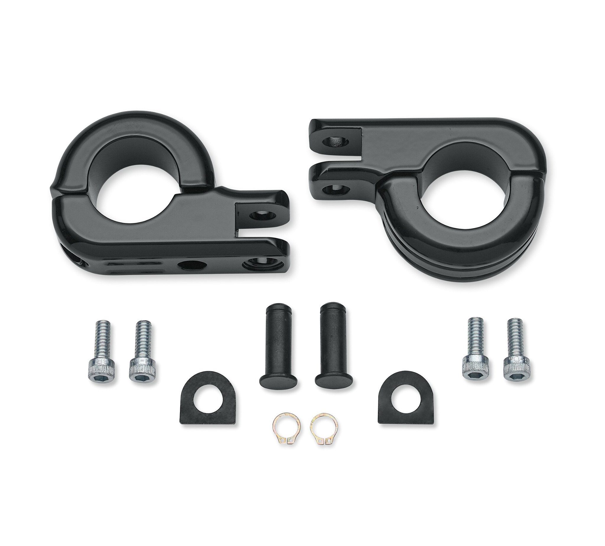 Motorcycle Black Foot rese footpeg P-Clamp mounting kits for harley 1 1/4 highway bars