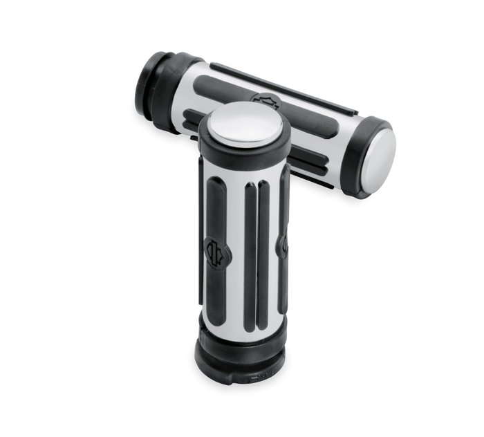 Chrome and Rubber Hand Grips 1