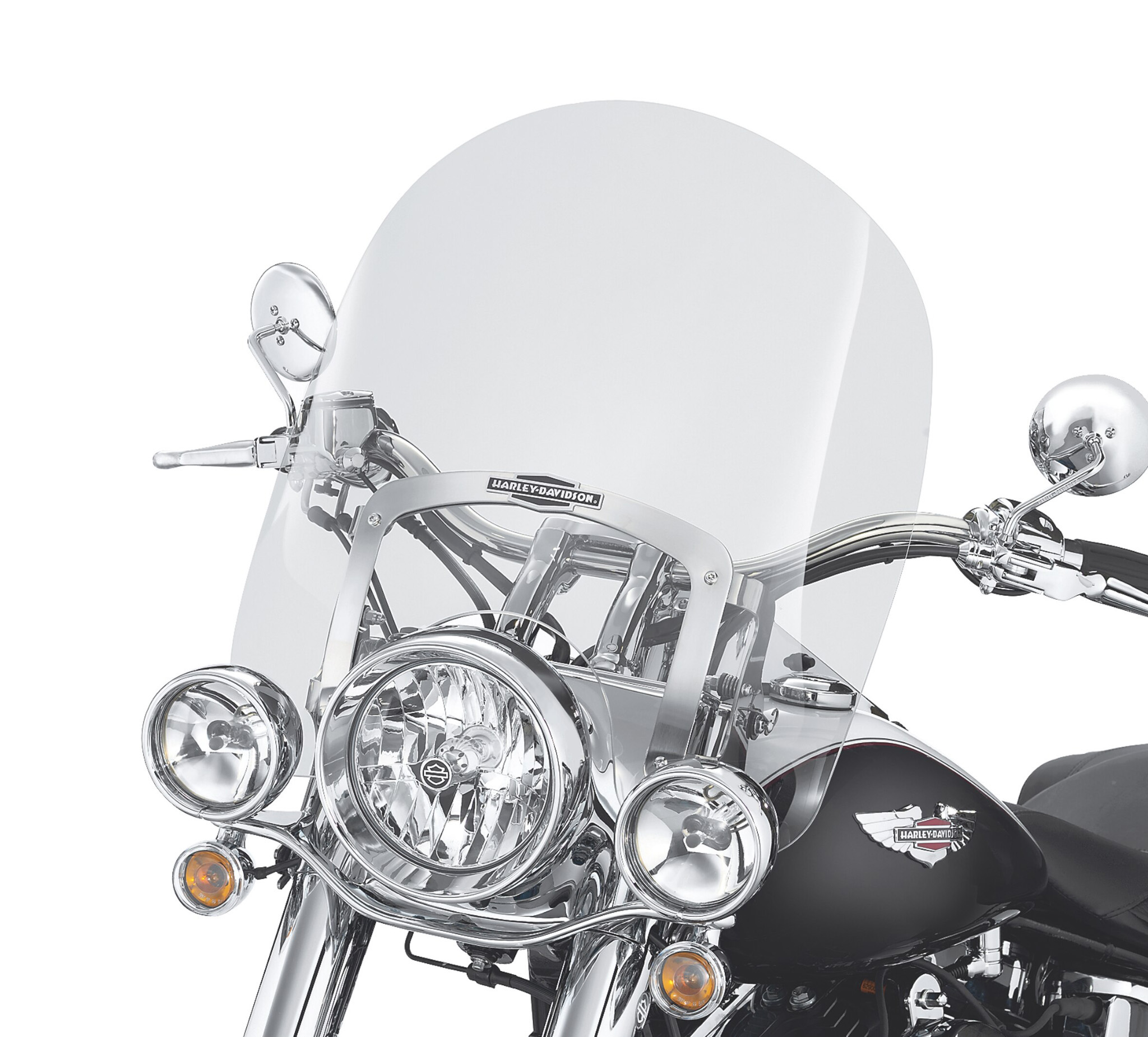 King Size Nostalgic H D Detachables Windshield For Fl Softail Models 18 In Light Smoke 57141 05 Harley Davidson Schweiz