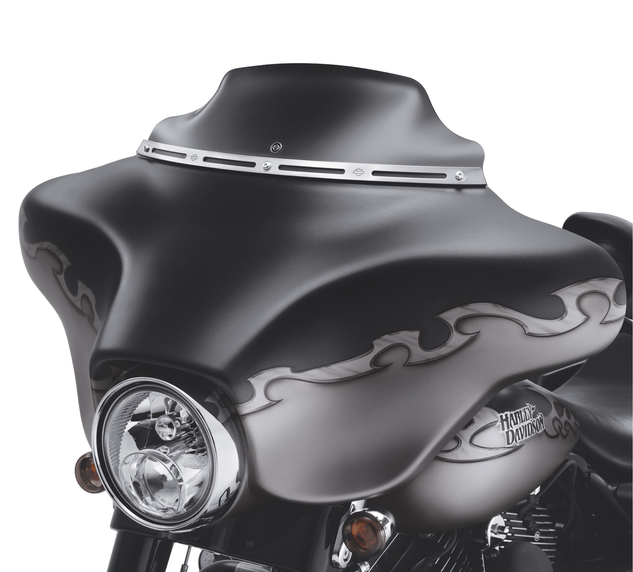 Windshield Dark Smoke For Harley-Davidson Touring 2014-Up Wind Splitter 7 in 