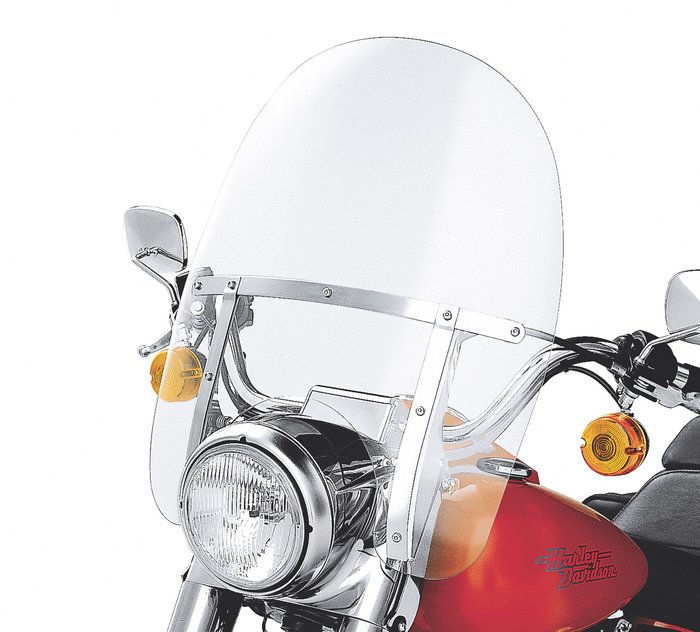 King-Size H-D Detachables Windshield for Nacelle Equipped Models without Auxiliary Lamps - 19 in. Clear 1