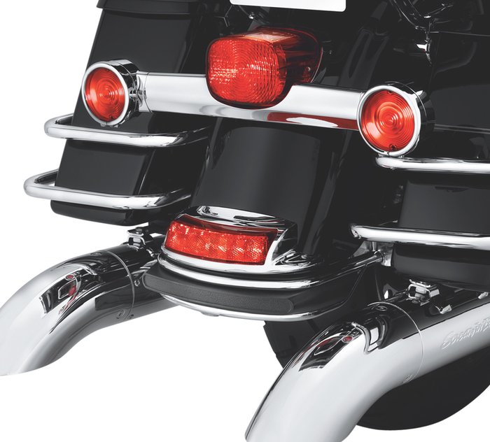 Smoked Led Tail Lights Compatible with Harley Electra Glide Dyna Ultra Limited Road Glide Touring QUASCO Rear Fender Tip Light with Turn Signals 