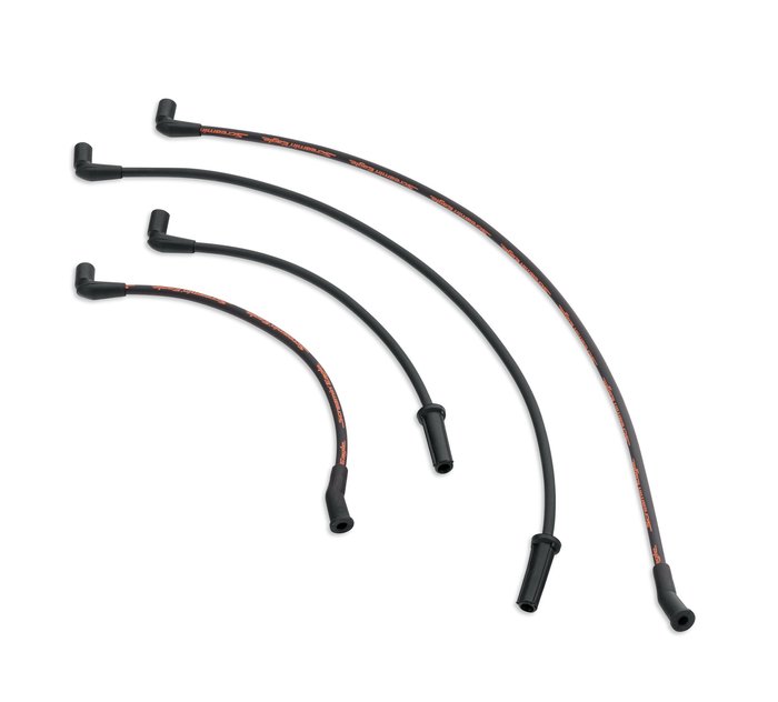 Cables de la bujía de 10mm Screamin’ Eagle®  Phat - Negros 1