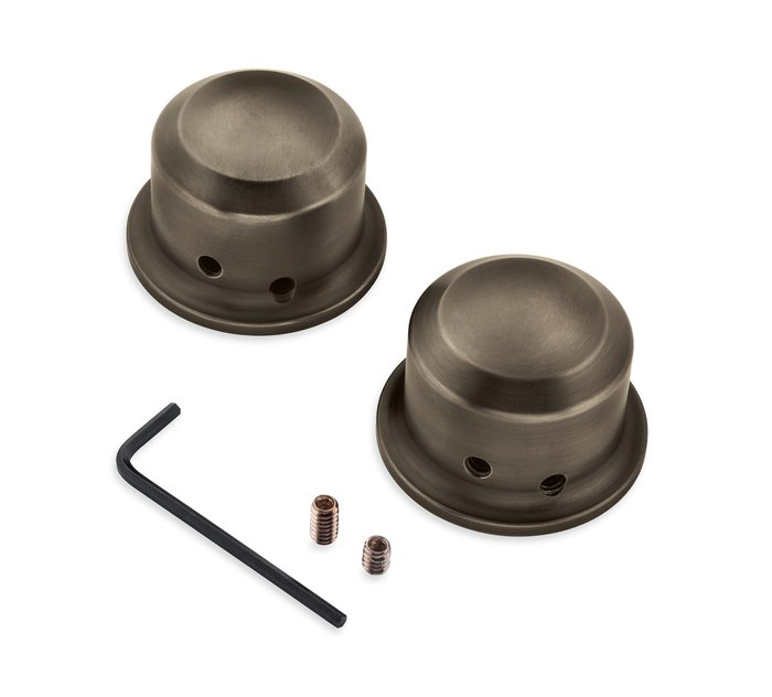 Brass Front Axle Nut Covers 1