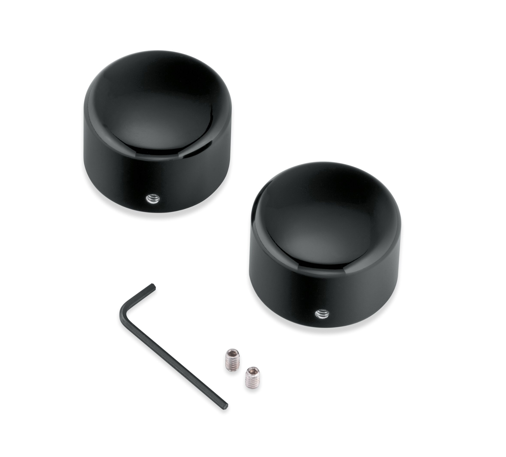 Gloss Black Rear Axle Nut Covers HarleyDavidson USA