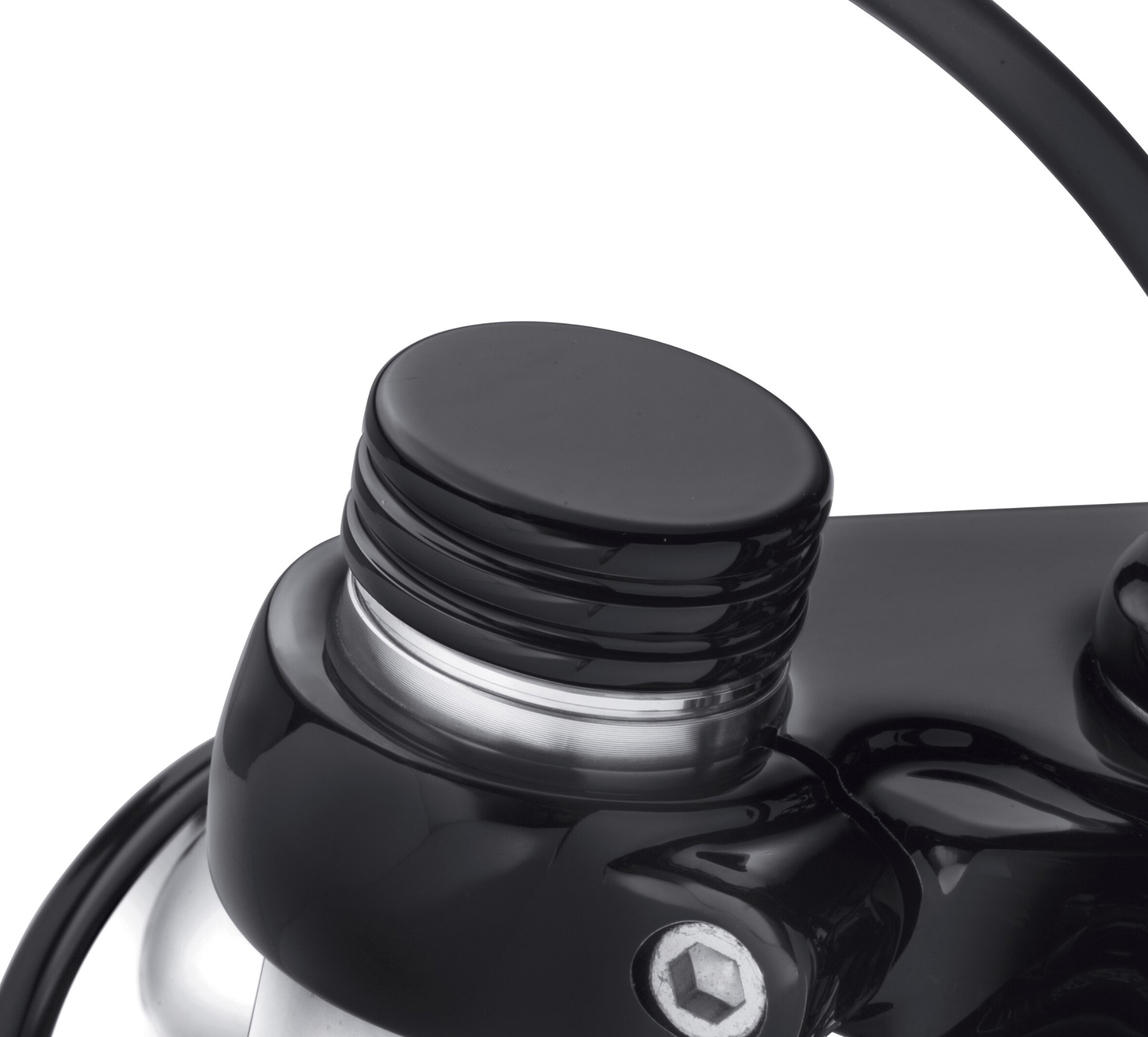 Gloss Black Upper Fork Nut Covers 45500515 HarleyDavidson USA