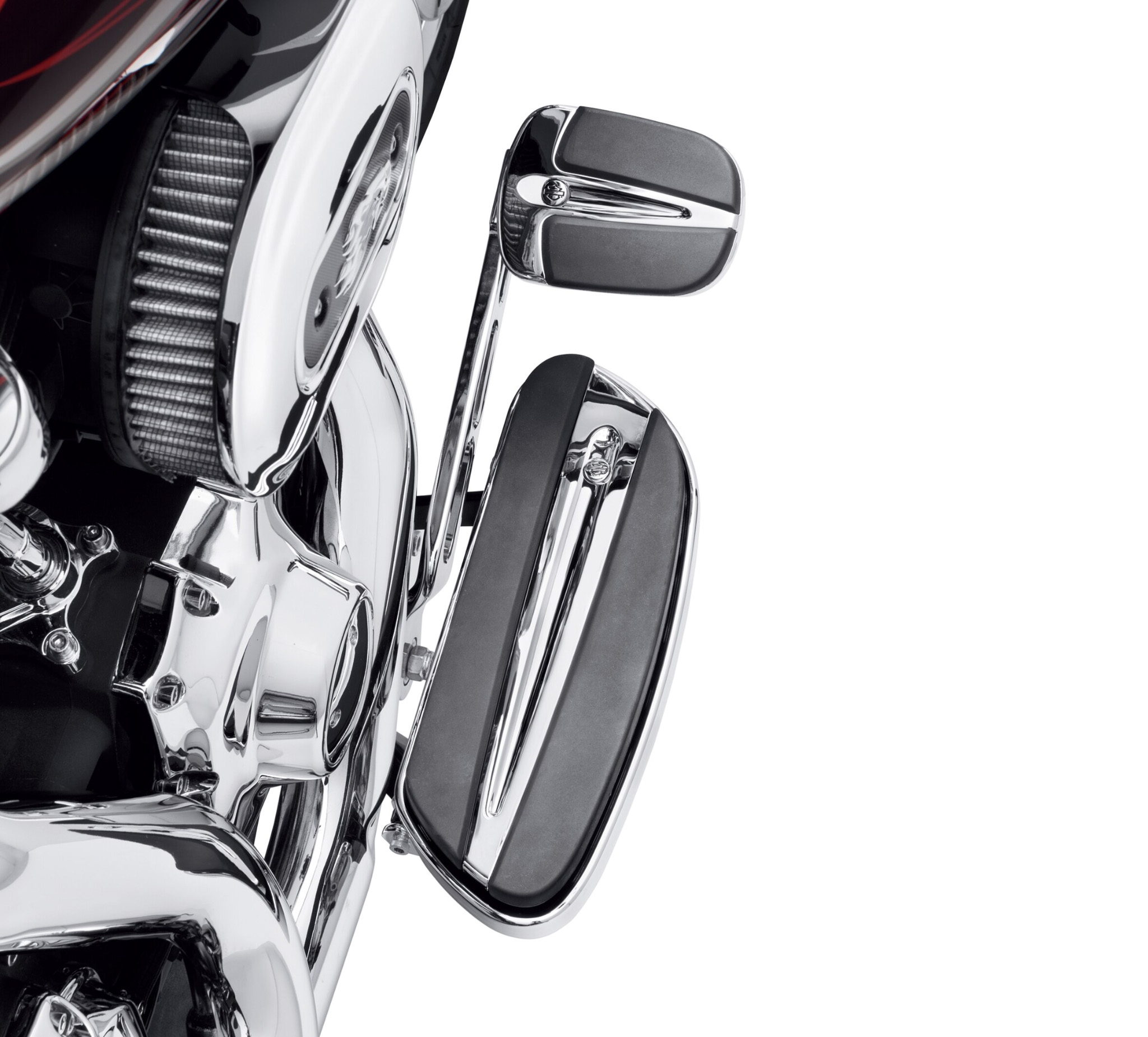 OEM Harley-Davidson CVO Stealth Swept Wing Passenger Footboard Inserts