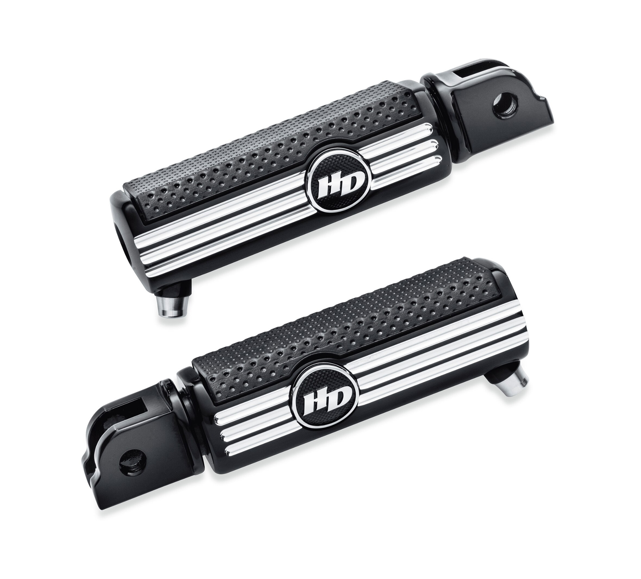 Defiance Rider Footpegs with Removable Wear Peg Black Anodized