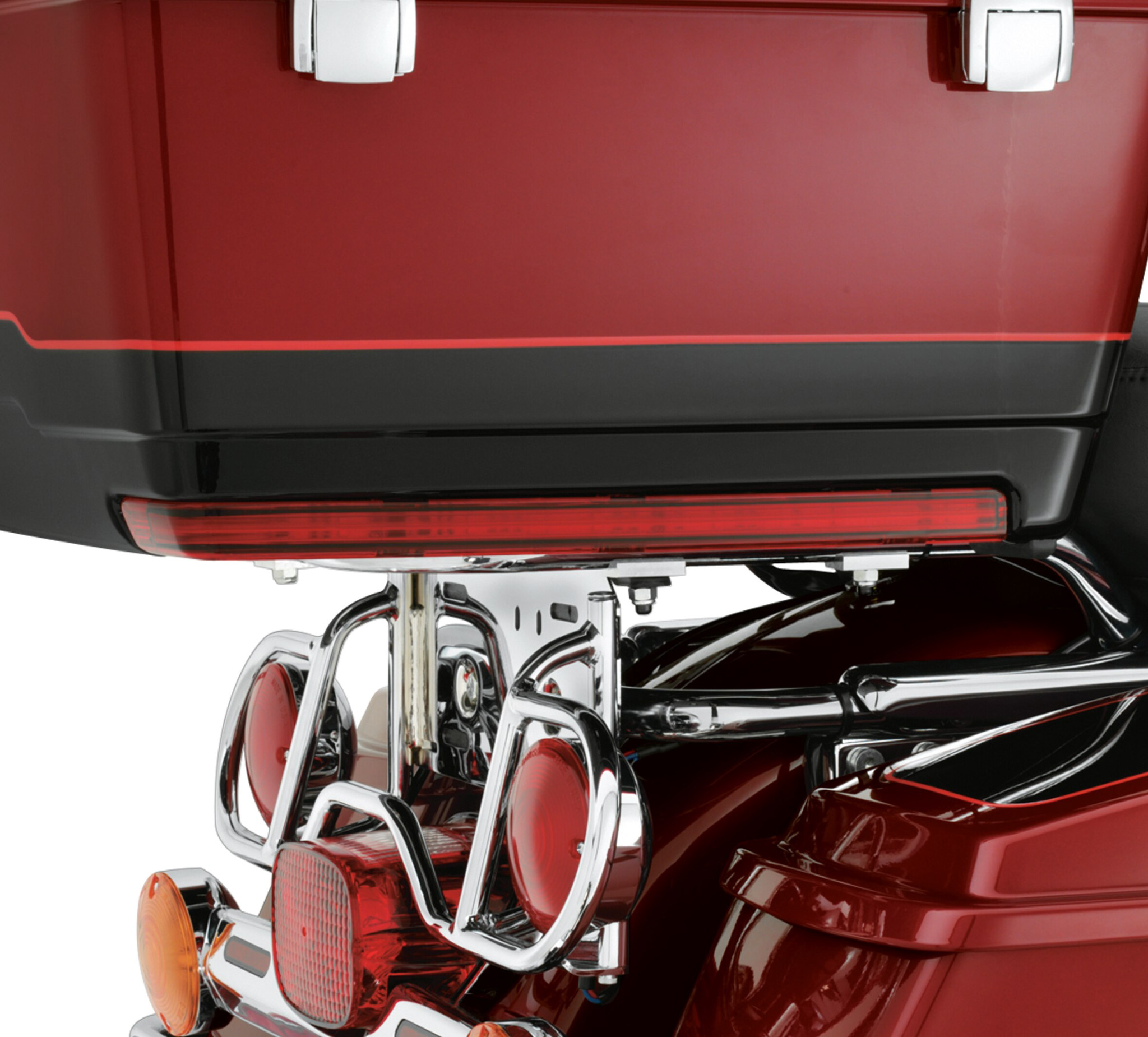 TCMT Tour Pack Accent Side Marker LED Light Fits For Harley Road King Glide 2006-2020 Red color lens 