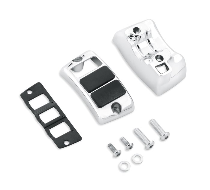 Chrome Auxiliary Accessory Switch Housing Kit 1
