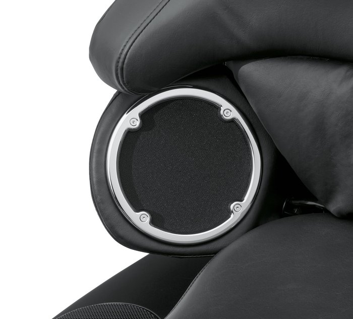 Chrome Rear Tour-Pak Speaker Trim Set for Harley Touring Models 