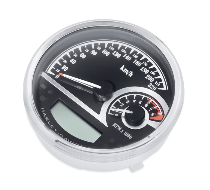 Black Dial Analog Speedometer/Tachometer 1