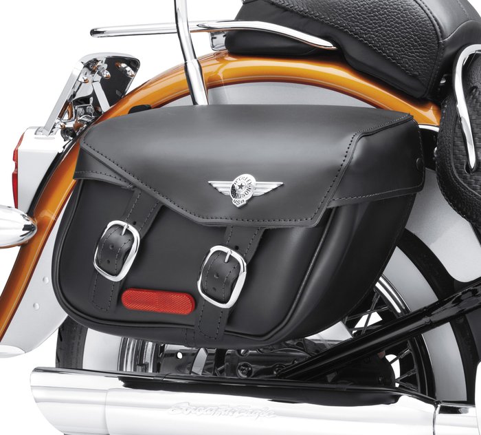 Softail Leather Saddlebags - Fat Boy Styling 1