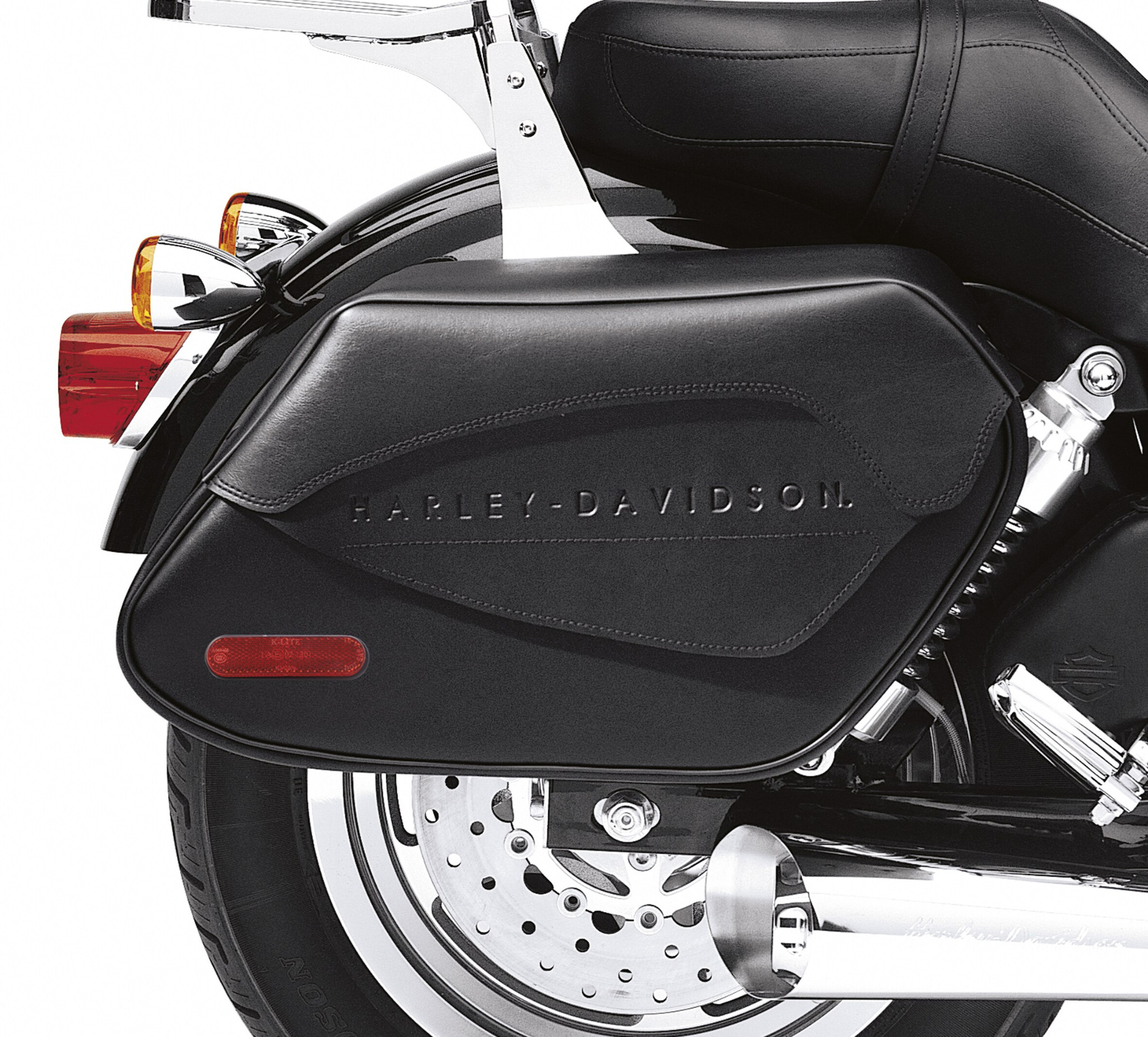 Harley Bike List Below  16 x 11 x 6" Motorcycle Water Resistant  Saddle Bags