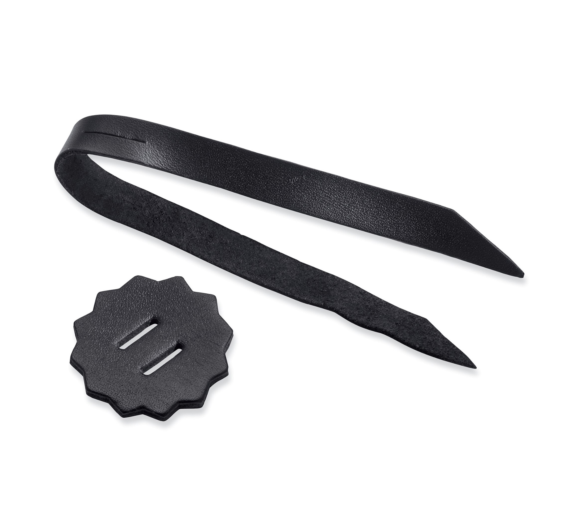 Leather Rosette and Lacing Strap