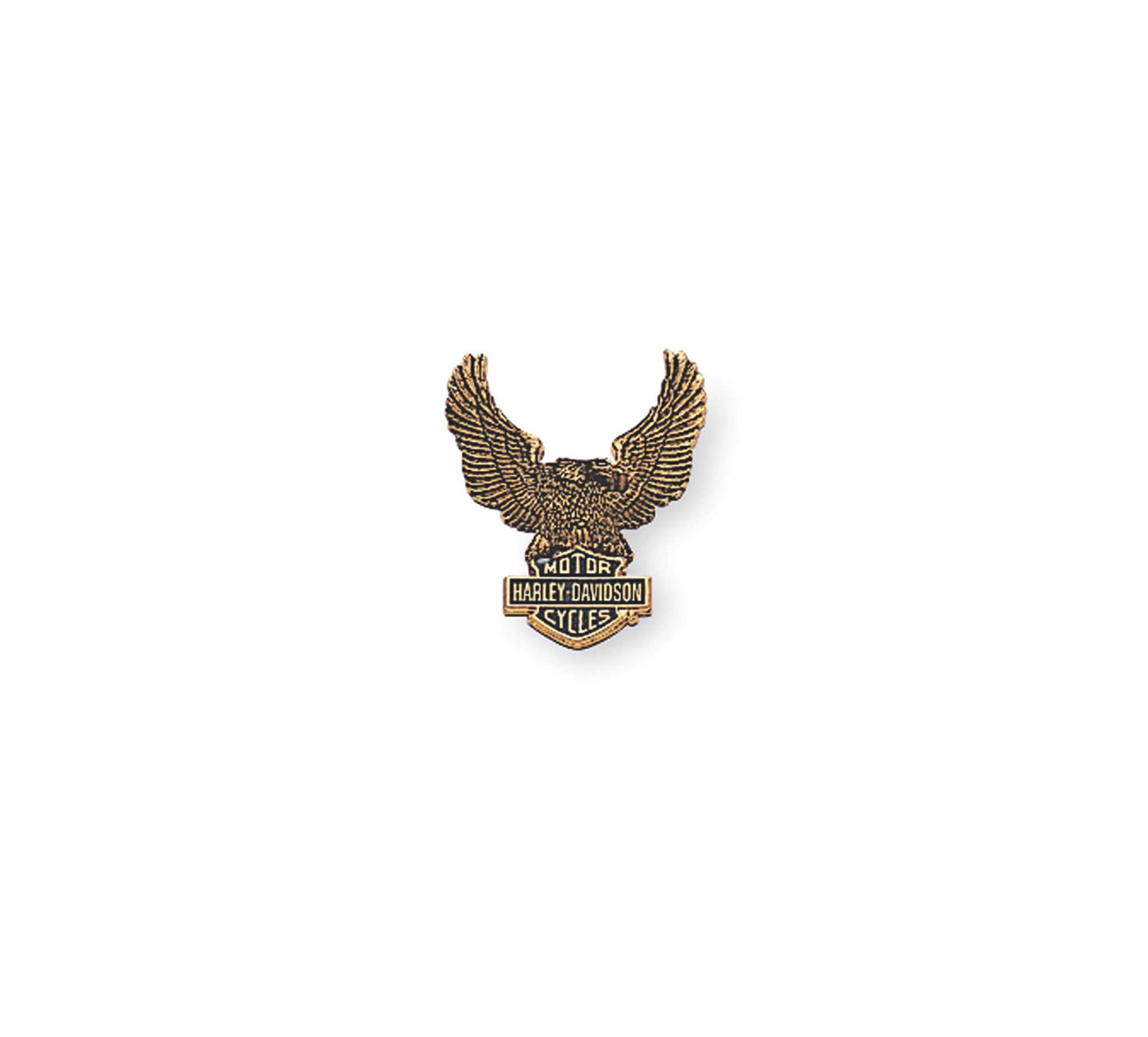 Harley-Davidson Eagle Bar & Shield Large Medallion, Gold & Black