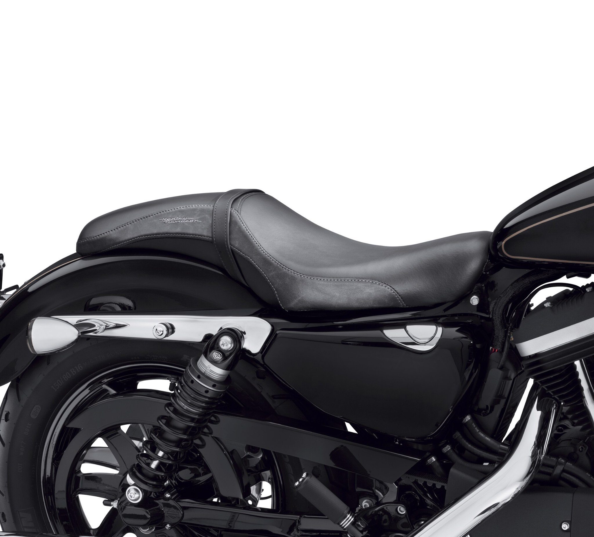 Rear Passenger Rivet Pillion Pad Seat for Harley Sportster XL 883 1200