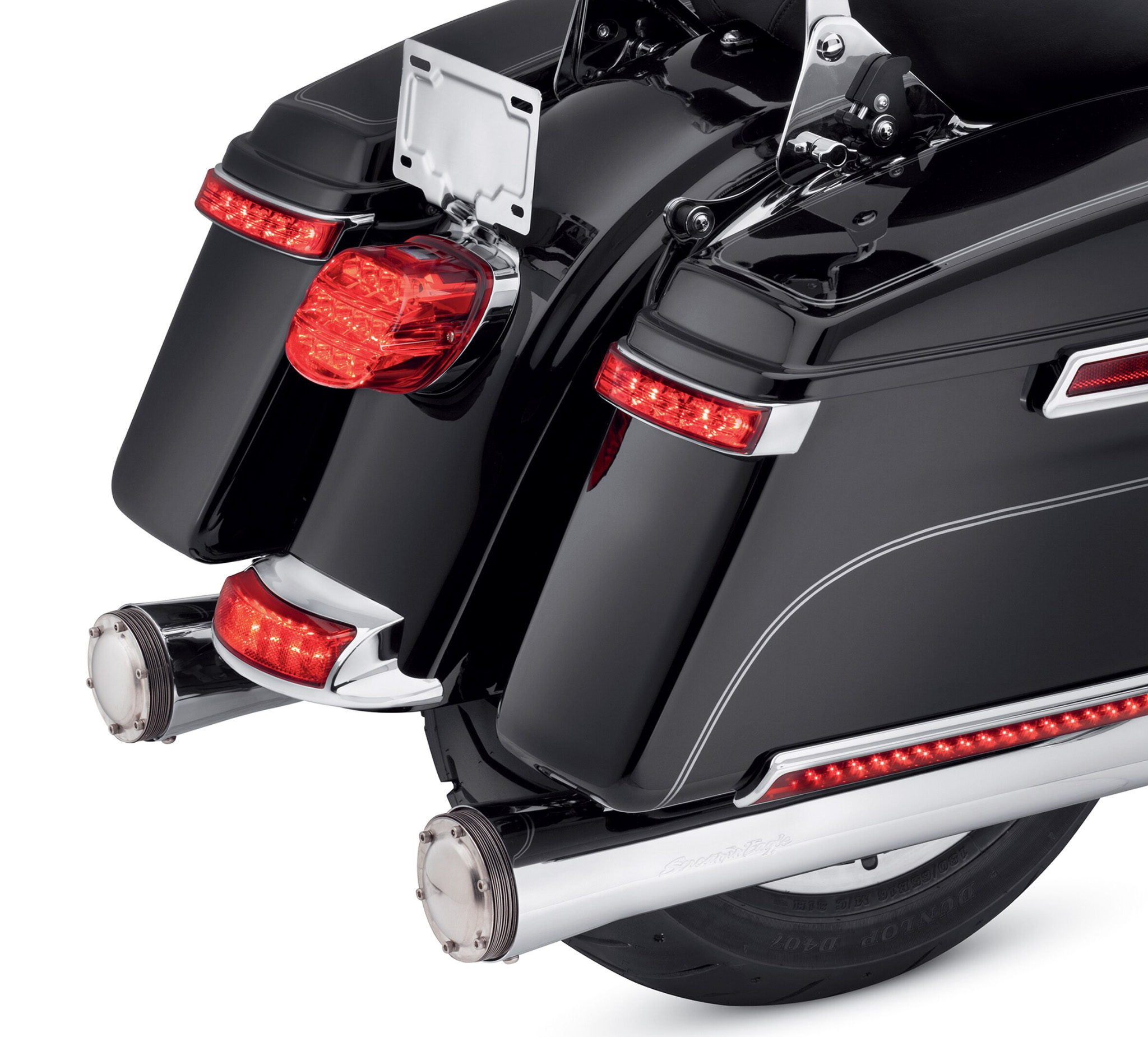 Two Up Detachable Tour Pak Pack Rack Fit For Harley Road Street Glide 2014-2018