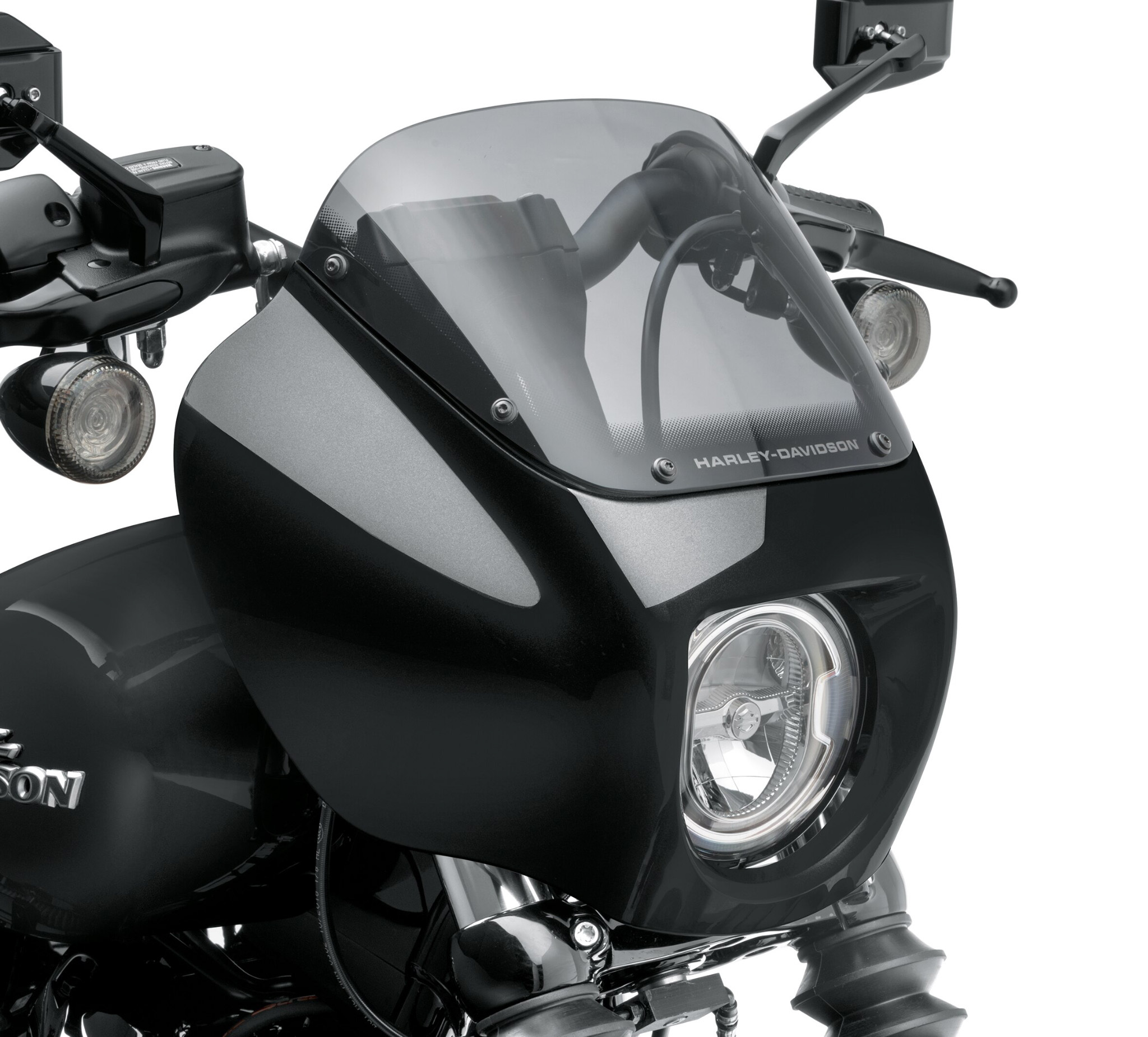 For 2018-2021 Harley Softail FXST FXBB Headlight Fairing & Smoke Windshield