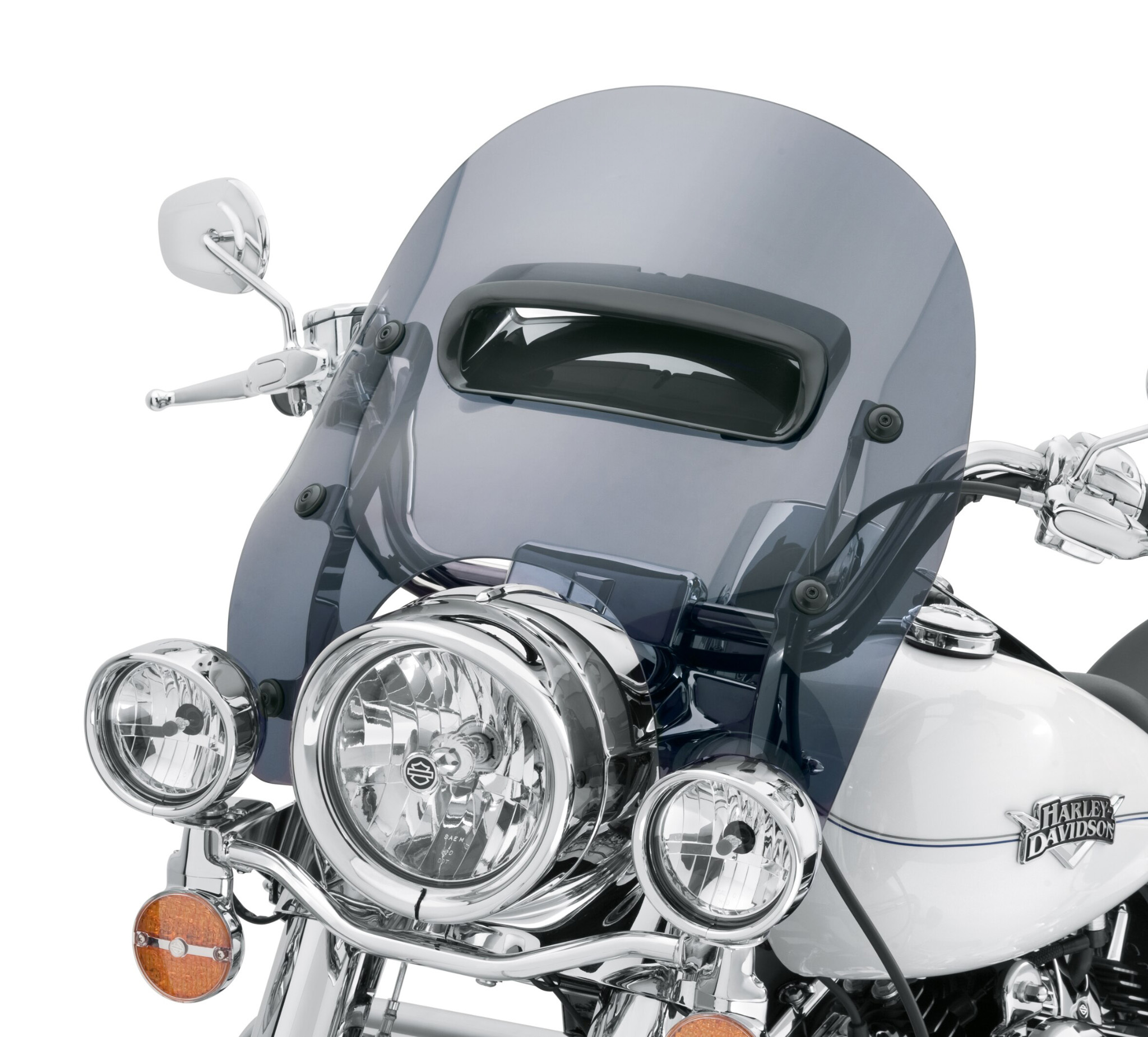 H D Detachables Wind Splitter Vented Windshield 57400176 Harley Davidson Usa