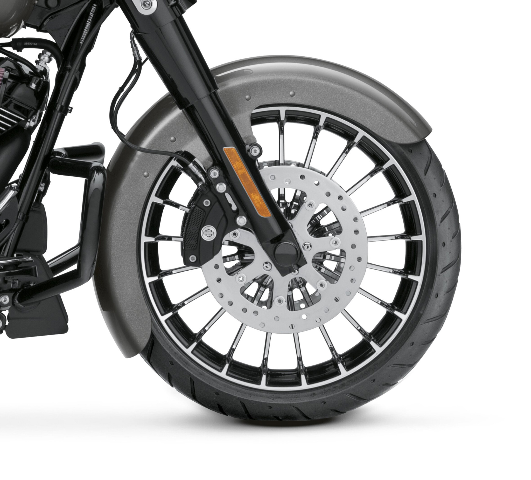 Billet Silver Custom Wrapped Front Fender