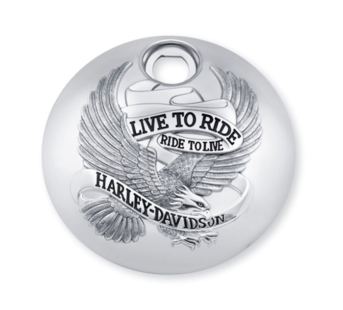 1 Logo Harley Davidson Gas Fuel Tank Emblem Badge Black Live to Ride Motorcycle 