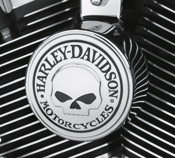 Harley-Davidson- Cache-écrous d'axe de roue arrière avec logo  WILLIE G  SKULL pour Dyna & Softail 2008-2018 ( voir tableau)- 41706-09A – Kustom  Store Motorcycles