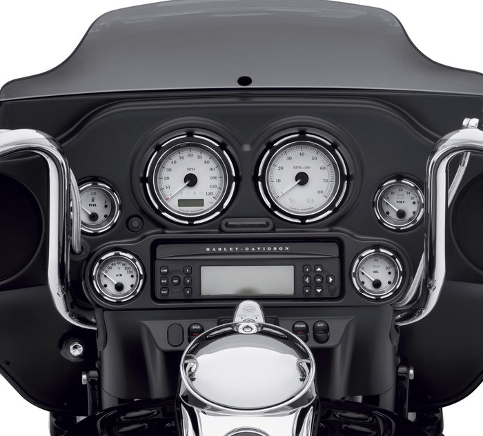 Black Speedometer Burst Bezel For Harley Electra Street Tri Glide Ultra Classic 
