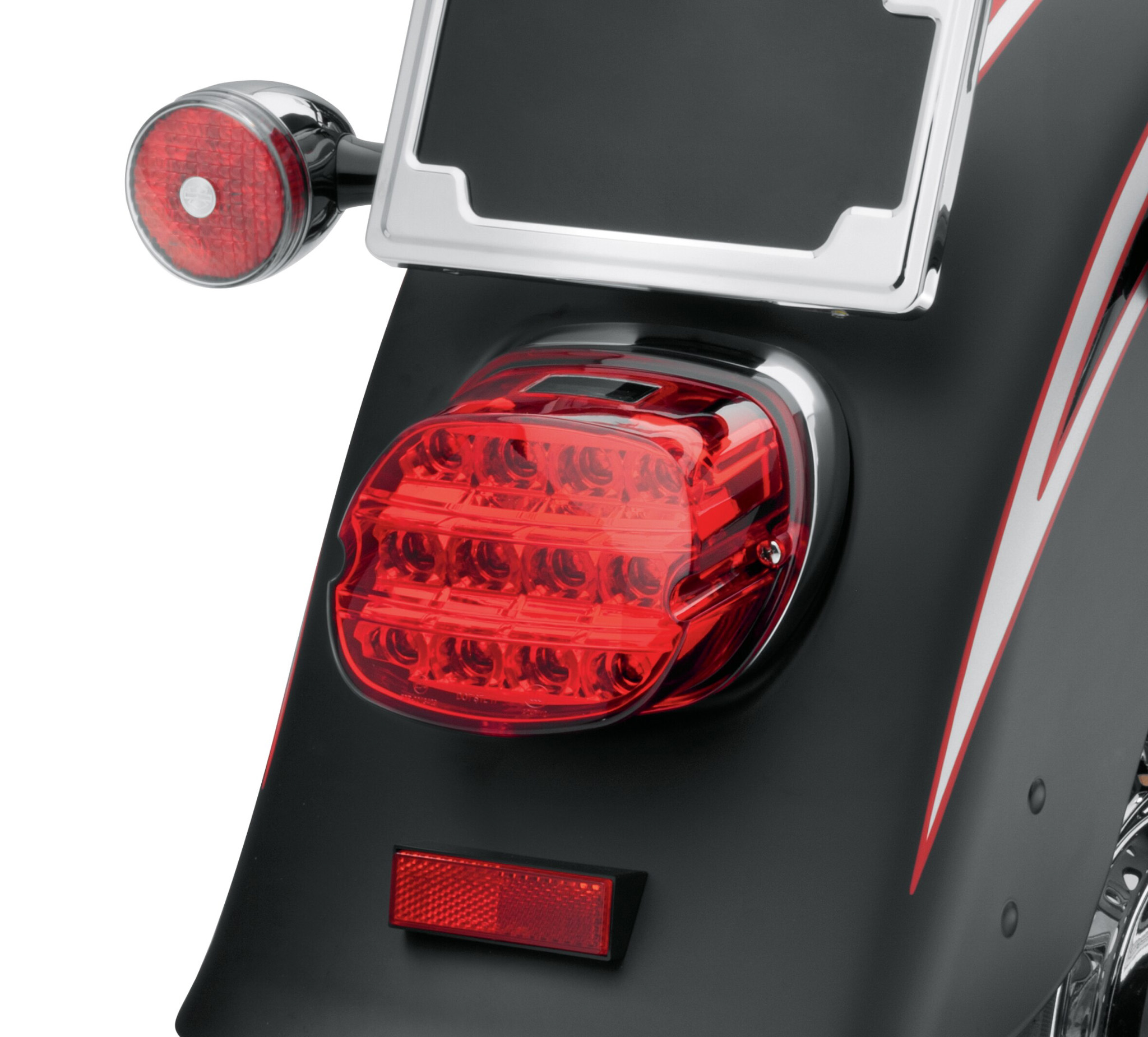 Red LED Taillight Brake Running Light For Harley Dyna Heritage Classic Fat Boy