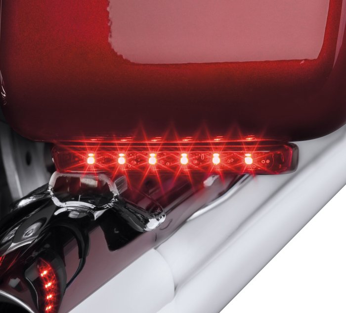 21 LED 4" "GLO" Stop Turn & Tail Light Kit Red LED/Red Lens 