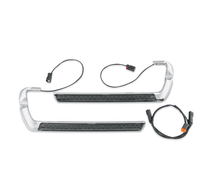 Saddlebags Smoke Side Reflectors+Quick Release Saddlebag Screws Kit for Harley 