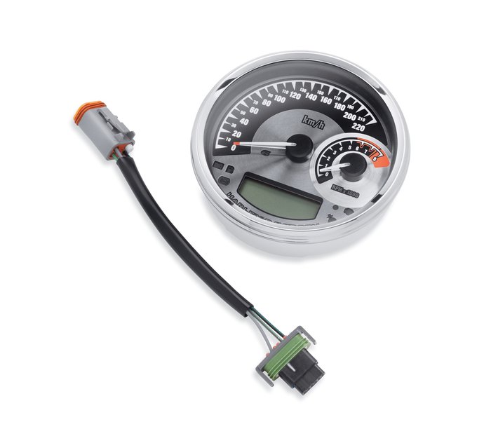 5 in. Combination Analog Speedometer/Tachometer Kilometers/hr- Spun Aluminum Dial 1