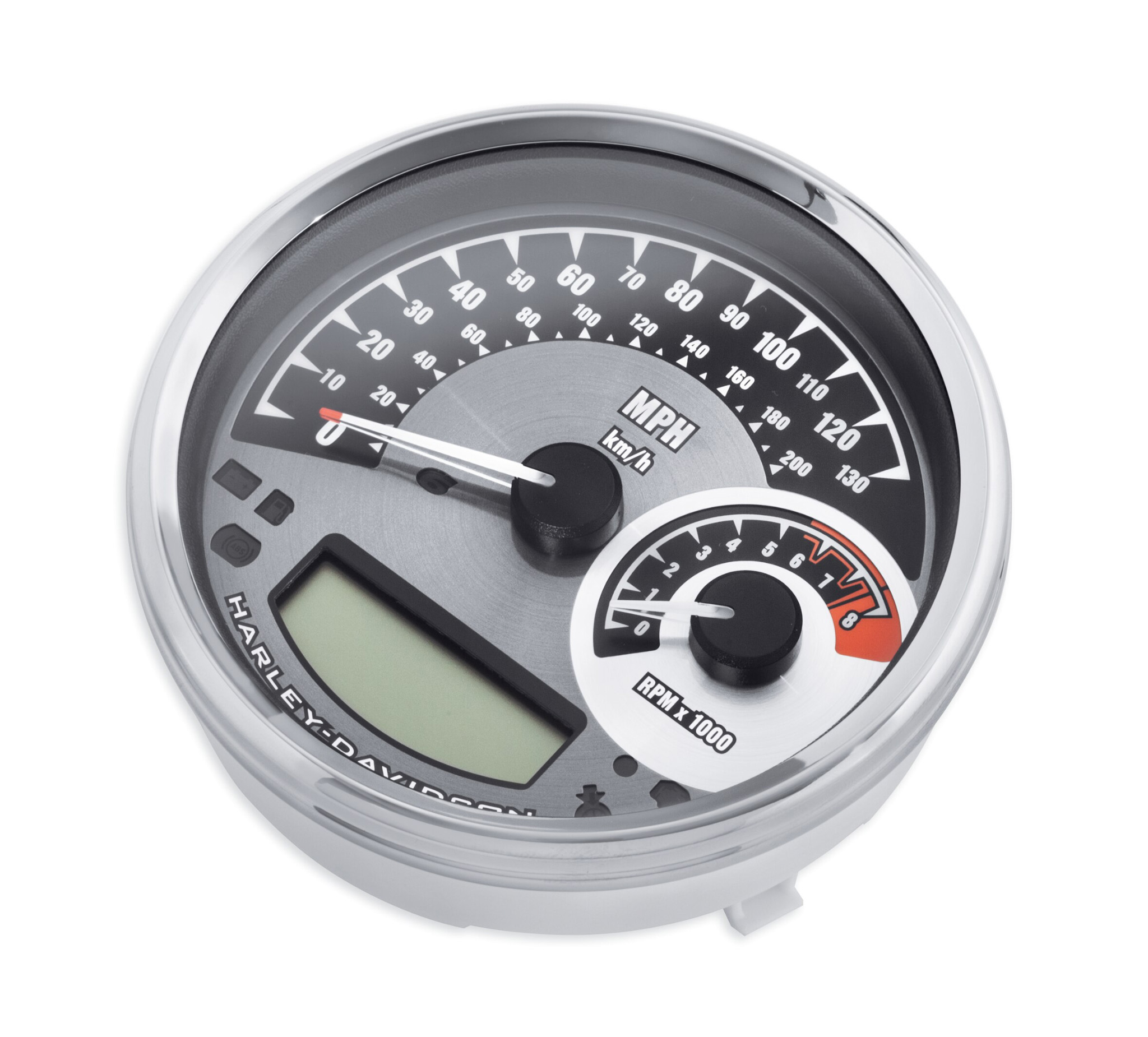 KOMBINATION DIGITALER TACHOMETER/ANALOGER DREHZAHLMESSER - 4 / US-Modelle  - Sportster - Dyna - Softail 70900475 / Tacho & drehzahlmesser / Multi-fit  / Teile & Zubehör / - House-of-Flames Harley-Davidson